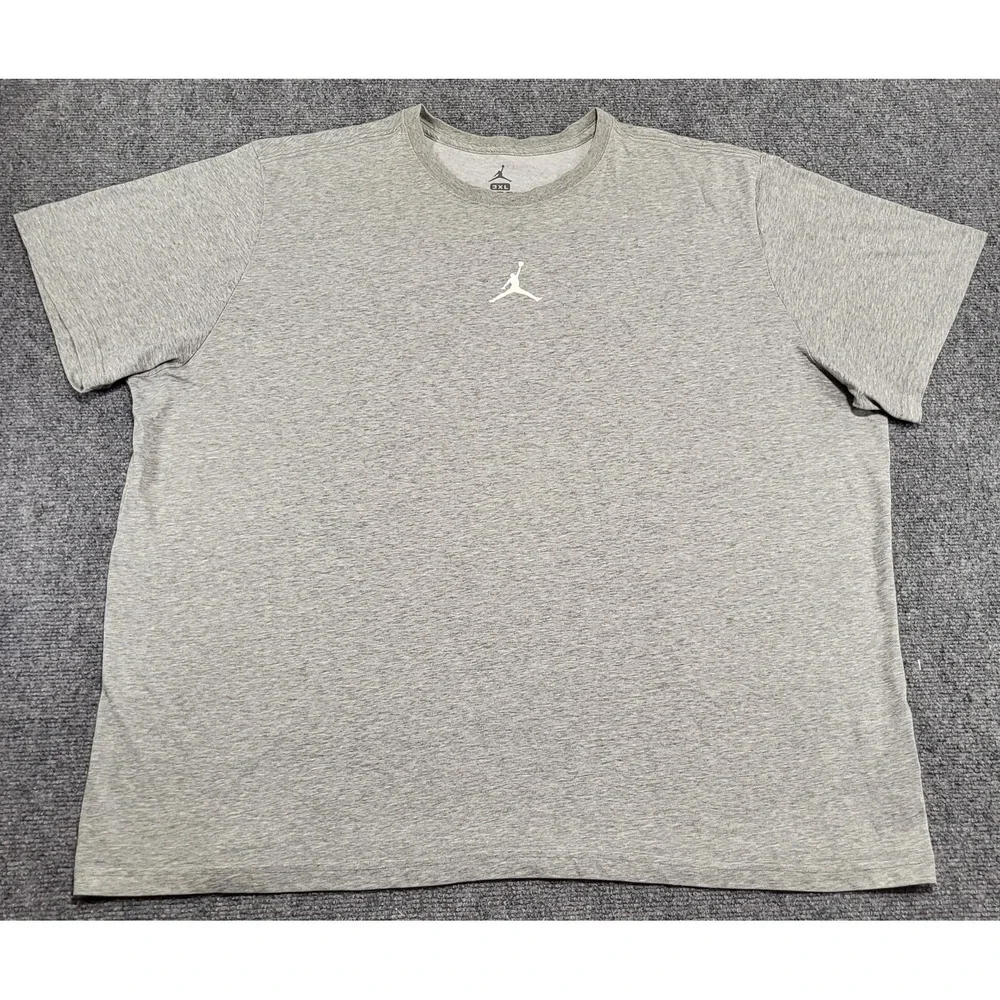 Nike Jordan Jumpman Men's Dri-Fit Gray Graphic Short-Sleeve T-Shirt Size XXXL